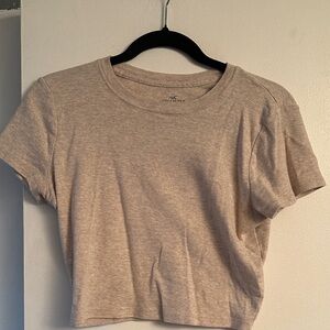 Women's Beige/Tan Crop Top